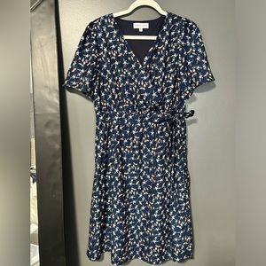 Piper & Scoot navy floral dress - size M